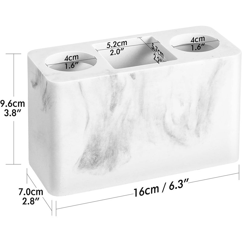 Bathroom Accessory Set, Gravel White