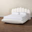 Lit flottant très grand en tissu crème moderne Baxton Studio Grenier-377877028