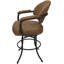 Tabouret de comptoir pivotant rembourré avec structure en métal Pompton-1523330101-1523330096