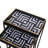 Avron Metal Nesting Table for Living Room Furniture, Modern Nest of End Table, Side Tables with Glass Top