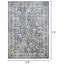 Tapis oriental bleu en polypropylène tissé à la machine Aldolphus-862671575