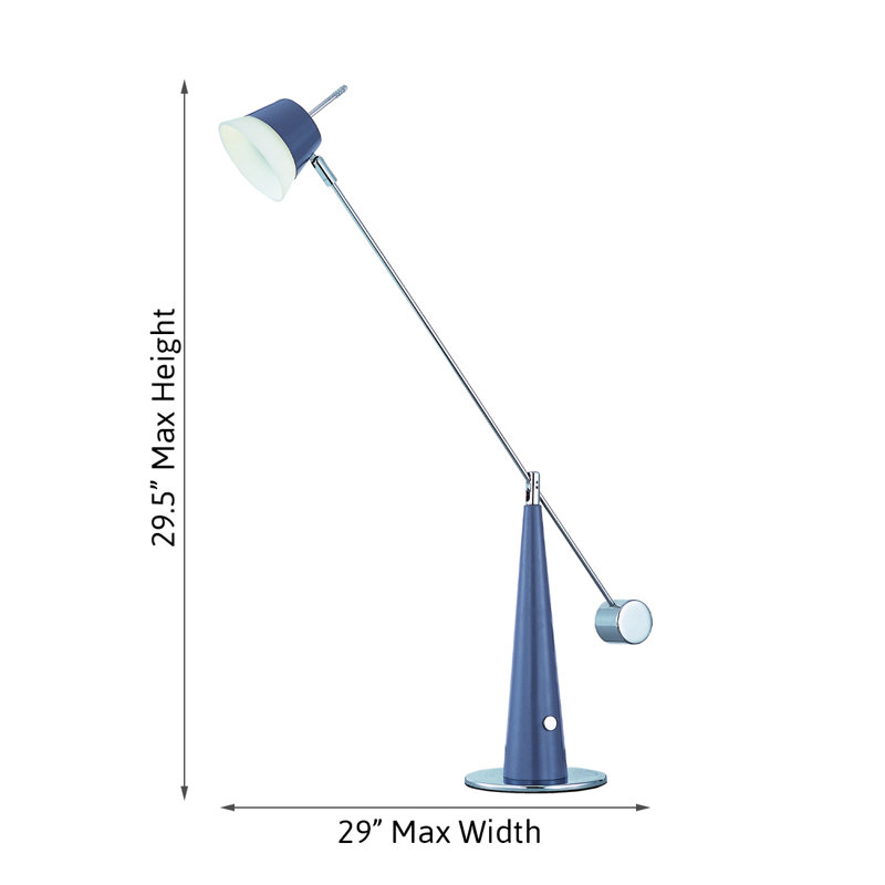 Lampe de bureau en métal Matua