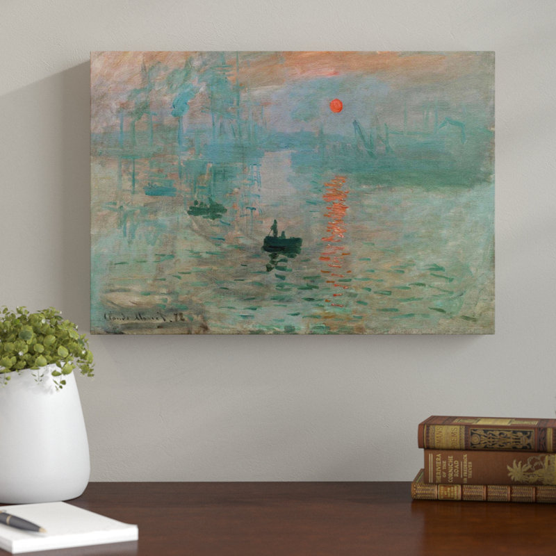 Sunrise by Claude Monet - Wrapped Canvas, 50cm H x 76cm W