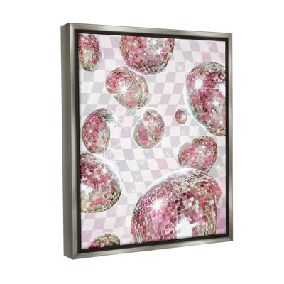 «Pastel Disco Ball Motif Floater Frame» par Ziwei Li sur toile