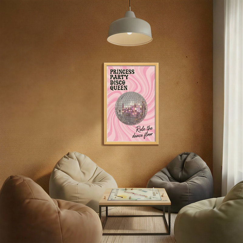 Abstrait tourbillon sur fond boule disco