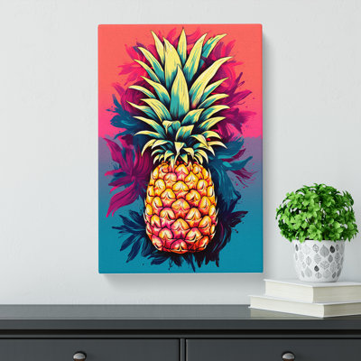 Pineapple Colour Field No.2 - Wrapped Canvas