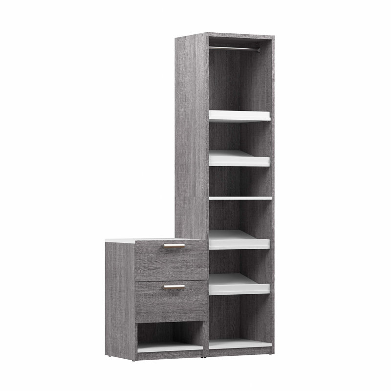 Osterman 39'' Closet System, Bark Gray