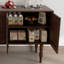 Buffet avec cadre en noyer et grand espace de rangement
