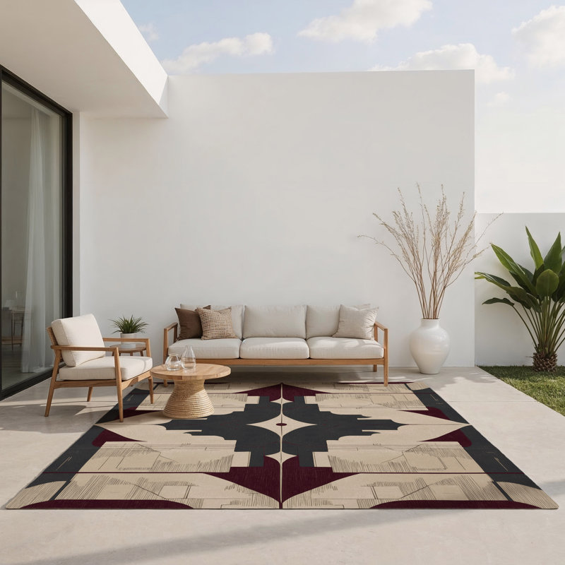 Tapis intérieur et extérieur Velvet Dynasty, Rectangle 1 pi 6 po x 2 pi 6 po