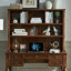 Nut-brown Rectangular Solid Wood desk-648608872