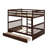Full-Over-Full Bunk Bed With Ladders And Drawers-895607693