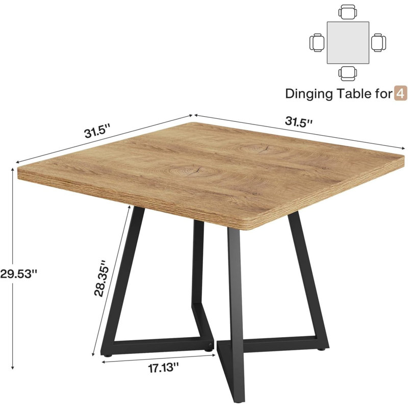 Square Computer Desk,Dining Table,Small Conference Table