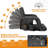 Tashif 21IN Oversized Single Heated Stadium Seat Bleacher Seat With Back & Arm Support, Heated Bleacher Seats For Sports Events, Hiking