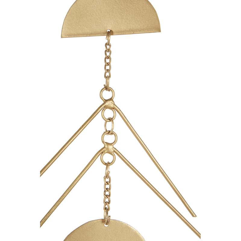 48" Gold Geometric Iron Wind Chime