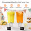 Distributeur de boissons en plastique 2 pièces (dans 1 paquet), contenants à jus avec couvercle pour la fête, distributeur de boissons glacées avec support pour limonade / soda / thé-1243516193