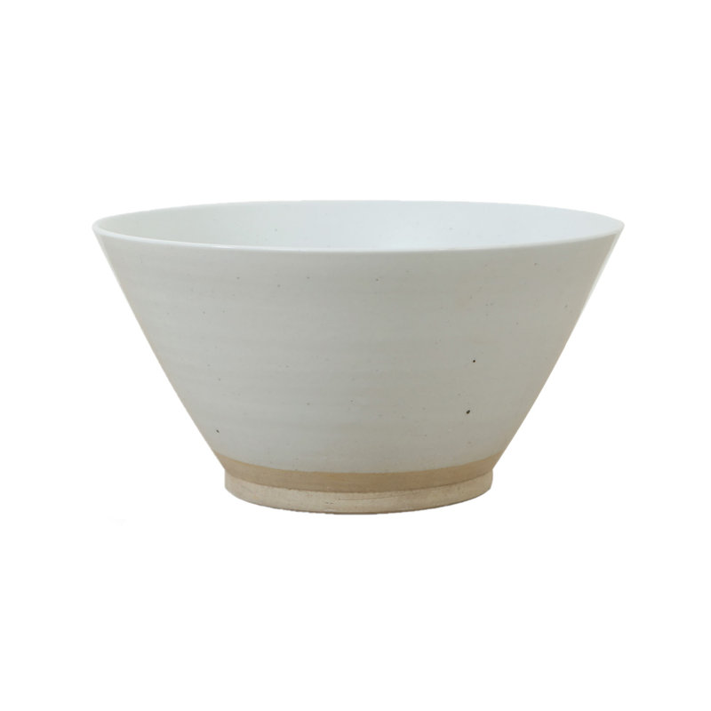 Bol décoratif en porcelaine blanche Pelham, H 7,09 po x l 13,78 po x P 13,78 po