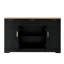 Buffet de rangement multifonctionnel Trexm, table de salle à manger extensible, tablettes réglables, support coulissant à 3 niveaux, îlot de cuisine pour la cuisine, la salle à manger et le salon (noir)-607684736