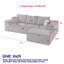 Ensemble de canapé modulaire rembourré en velours côtelé Modern-475135372-475135373