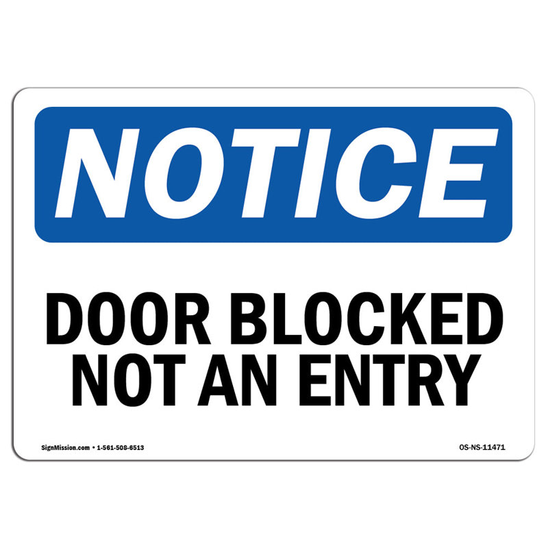 Ne pas faire ou bloquer l'entrée
