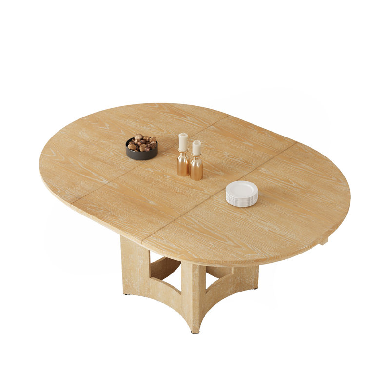 Table de salle à manger extensible Farmhouse, Bois naturel