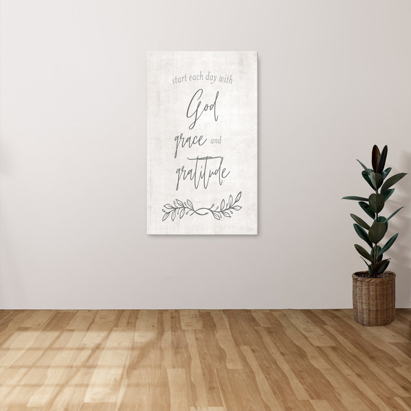 "God Grace and Gratitude" par Natalie Carpentieri, reproduction sur toile, H 30 po x l 18 po x P 1 po