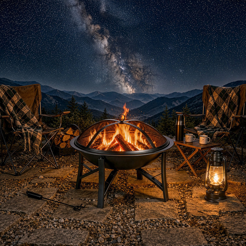 20.2 in. Round Wood-Burning Fire Pit