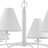 Hauser 6-Light Metal Chandelier, White