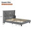 Grand lit plateforme tapissier Modern