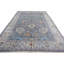 Tapis gris et argent noué à la main de haute qualité