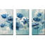 «Springing up Blue» - 3 pièces, reproduction d'art sur toile tendue-1516755165
