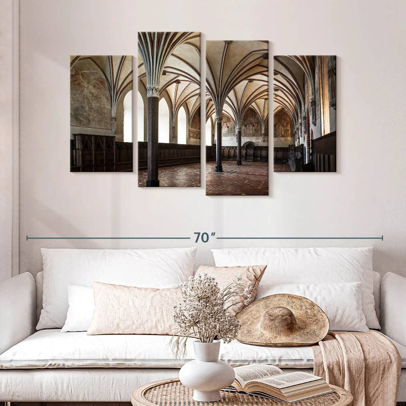 Lilie Malbork Castle Columns, 32" H x 52" W