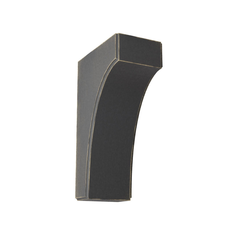 Support décoratif en bois vieilli brun l 5 5 1/4 po x P 4 po x H 6 po Clarksville, H 12 po x l 1,75 po x P 8 po, Noir