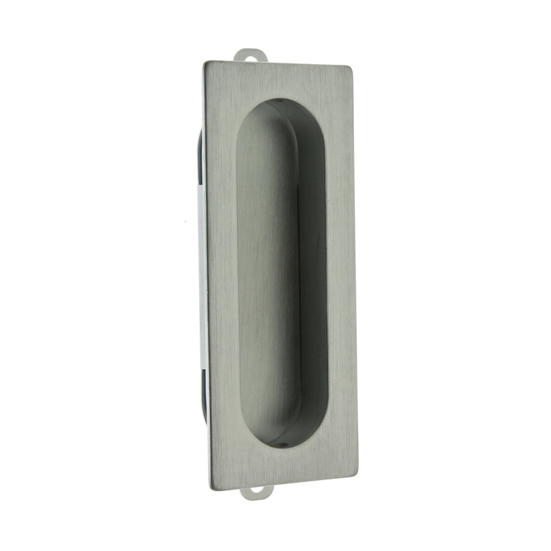 Solid Brass Rectangular Latch/Catch/Bolt, Satin Chrome