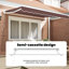 VidaXL Polyester Cover Retractable Patio Awning-126173636-126173628