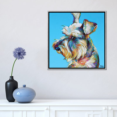 Dylan the Schnauzer by Robert Phelps - Painting Print