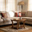 Solid Wood Four Leg Coffee Table with Storage