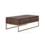 Table basse de style transitionnel taupe