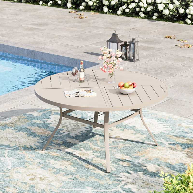 Table de salle à manger d'extérieur 50 ", Coquillage de sable