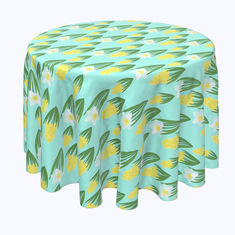 Ulu Floral Round Tablecloth, 102" x 102"