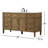 Rivers 60'' Single Bathroom Vanity with Carrara Marble Top-73360023
