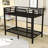 Metal Bunk Bed With Guardrails And Ladder-290090641-290090643