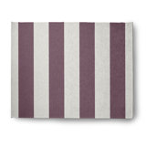 Tapis rayé mauve d'intérieur / extérieur tissé à plat
