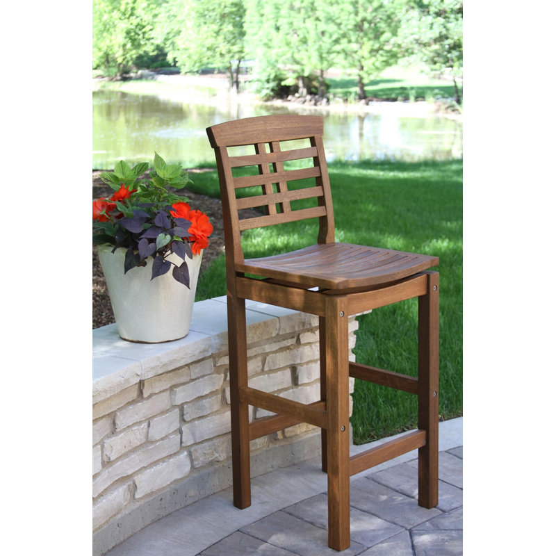 Benedetto Eucalyptus Outdoor 29.5'' Bar Stool