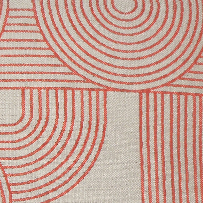 Utara Geometric Bedding Sham, Euro, Tangerine