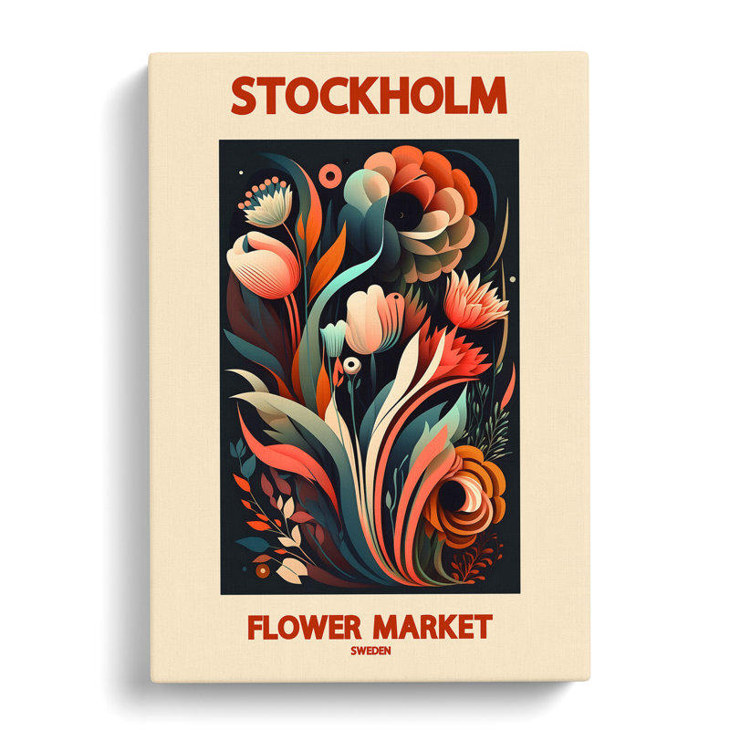 XMKTMKT-564 Stockholm Flower Market Exhibition 9 - Wrapped Canvas, 50cm H x 35cm W x 3cm D