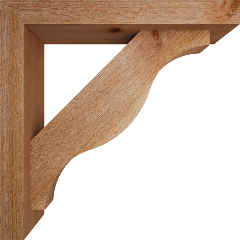 Support Funston Block avec support décalé, 20 po x 20 po, Cèdre rouge occidental de l 4 po (scié brut)