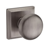 Round Single Dummy Door Knob with Traditional Square Rose