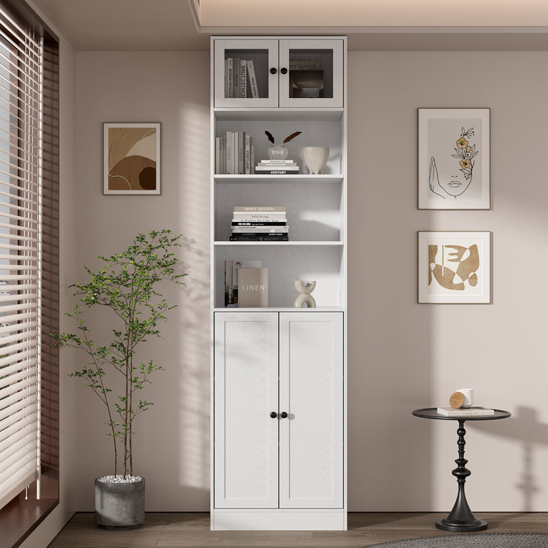86.7'' H X 23.6'' W Kitchen Pantry With Bookcases