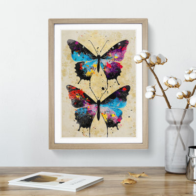 Butterflies Paint Splatter No.1 - Wall Art