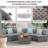 Rasmus 4 - Person Modular Patio Conversation Set with Cushions-2060040767